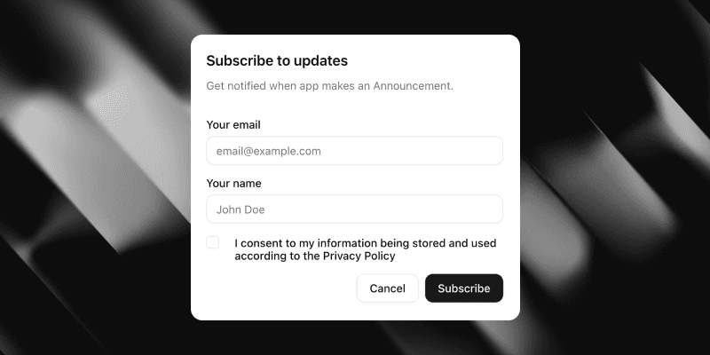 Subscribe to Updates
